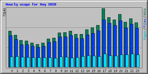 Hourly usage for May 2020