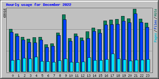 Hourly usage for December 2022