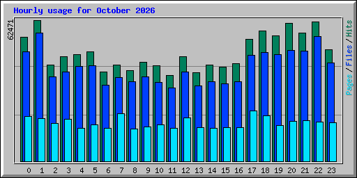 Hourly usage for October 2026