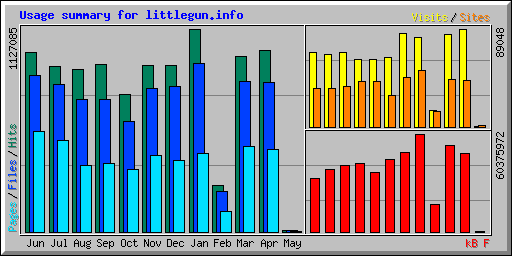 Usage summary for littlegun.info